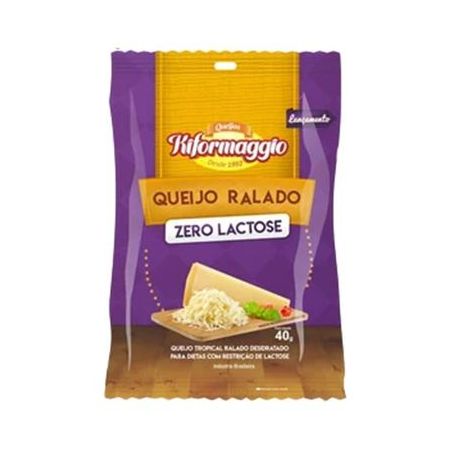 Queijo ralado kiformaggio zero lactose 40g