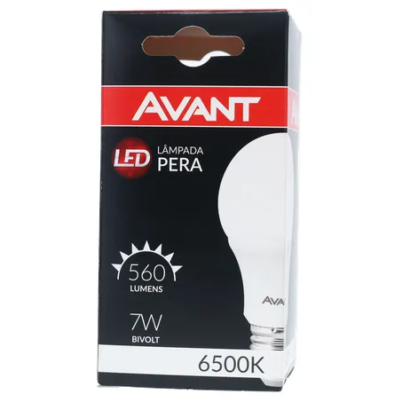 Lâmpada avant led 7w 6500k e27 pera bivolt 360-28