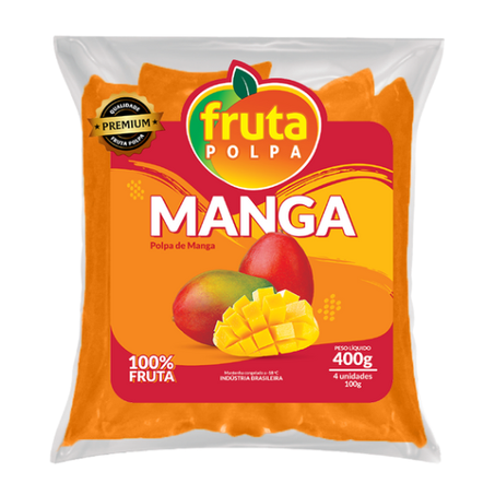 POLPA FRUTA POLPA PREM MANGA 400G