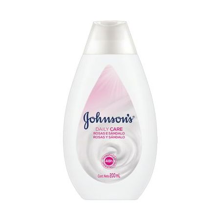Locao hidratante johnson 200ml soft rosas sandalo