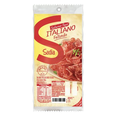 SALAME ITALIANO FATIADO SADIA