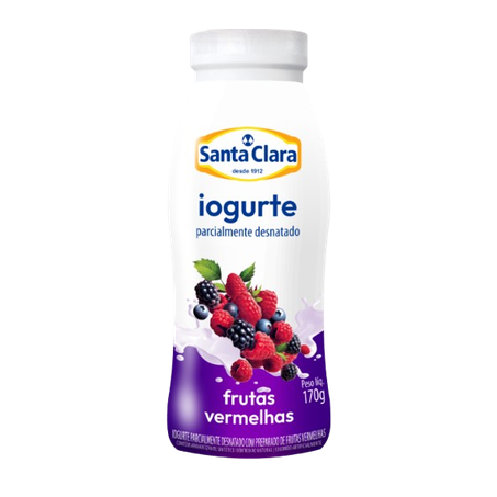IOGURTE FRUTAS VERMELHAS SANTA CLARA 170 G        