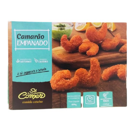 So comer-camarao empanado 400g
