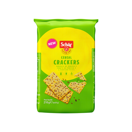 Biscoito Schar Crackers sem Glúten e Lactose Multigrãos 210G