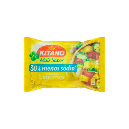 Tempero Kitano Mais Sabor Legumes 60G