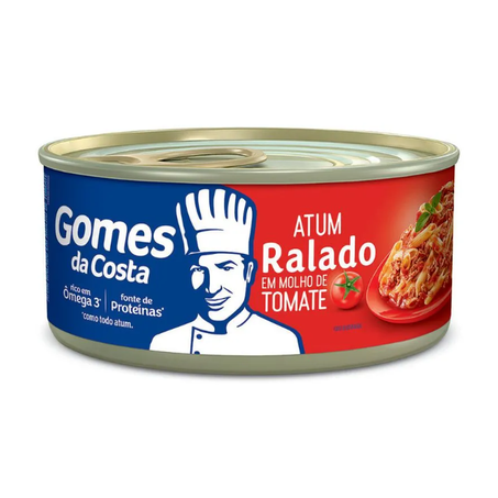 Atum Ralado Gomes Da Costa  em Molho de Tomate Lata 140gr