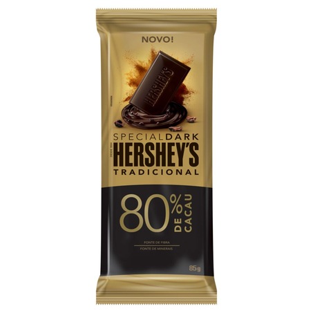 Chocolate Hersheys 80 Cacau Barra 85g