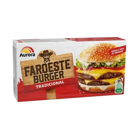 Hambúrguer Aurora Faroeste Burguer Caixa 672G