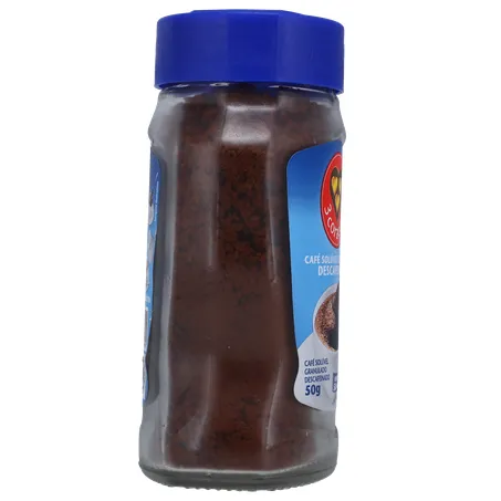 Café Solúvel Granulado 3corações Descafeinado Pote de Vidro 50gr 360-28