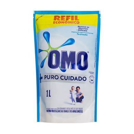 Sabão Líquido Omo Puro Cuidado Sachê 1LT