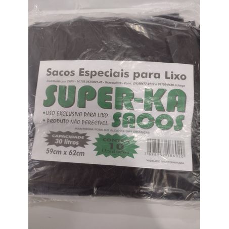 SACO LIXO SUPER  30L C/10