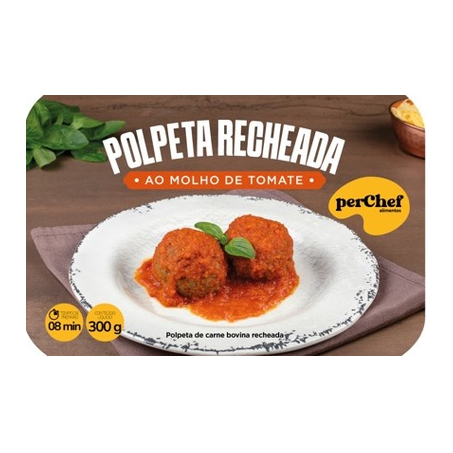 Polpeta recheada molho tomate perchef pt 300g