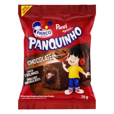 Bolo panquinho panco chocolate 70g