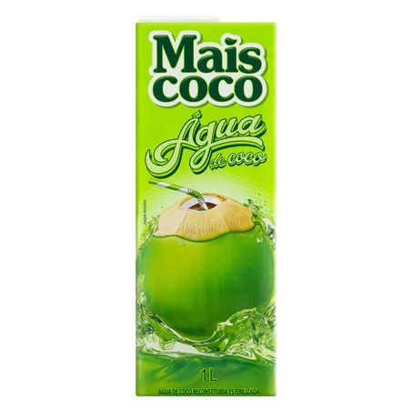 Água de coco esterilizada mais coco