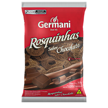 BISCOITO ROSQUINHA GERMANI CHOCOLATE 300G