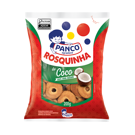 Rosquinha panco coco pacote 200g