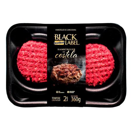 Hamburguer de costela best beef 360g black label