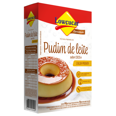 PUDIM LOWCUCAR COC 100G C/CALDA ZERO