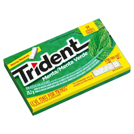 Chicle trident 14s menta un