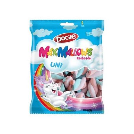 Marshmallows docile 220g unicorn bau/mor