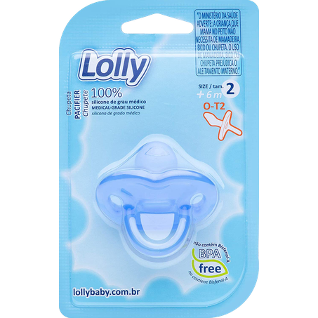 Chupeta lolly 100sil.ort.2 az.6015