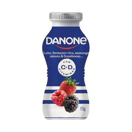 Iogurte danone liquido frutas vermelhas 170g