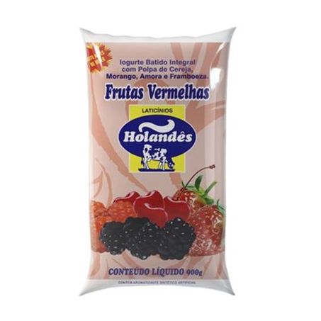 Iogurte holandes 900ml frutas vermelhas pacote