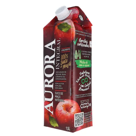 Suco Integral Maça Aurora Cx 1,5l 360-4