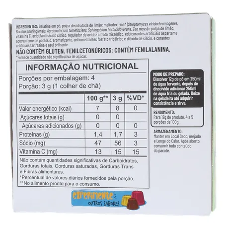 Gelatina apti limão zero açúcar 12g 360-19