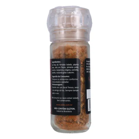 TEMPERO Q-VITA COM MOEDOR PARA CARNE SAL ROSA 70G 360-14