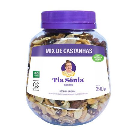 MIX DE CASTANHAS FRUTAS TIA SONIA 390G