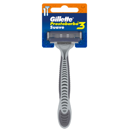 Aparelho barbear gillette prestobarba3 suave cartela c/1un