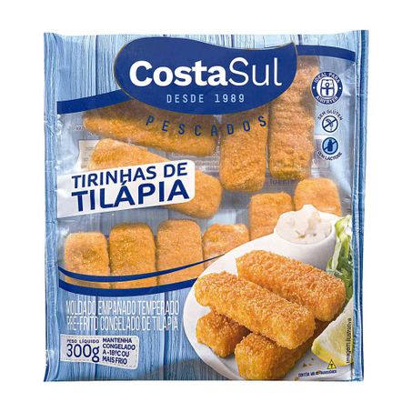 Tirinhas De Tilápia Costa Sul Empanada Pacote 300g 
 