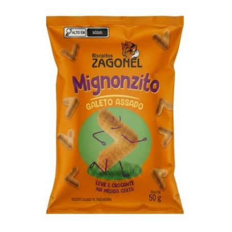Biscoito Mignonzito Zagonel Sabor Galeto 50g