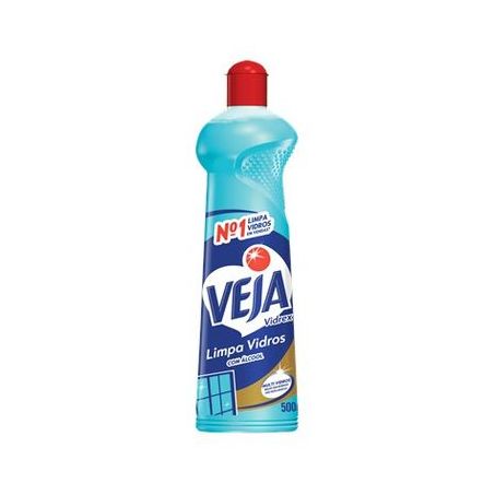 Limpa vidros veja vidrex bio alcool 500ml squeeze .