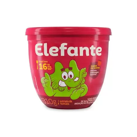 EXTRATO DE TOMATE ELEFANTE 310GR