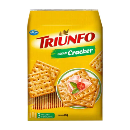 Biscoito Cream Cracker Triunfo 345g