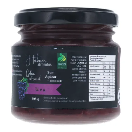 Geleia hubner uva sem açúcar 195g 360-3