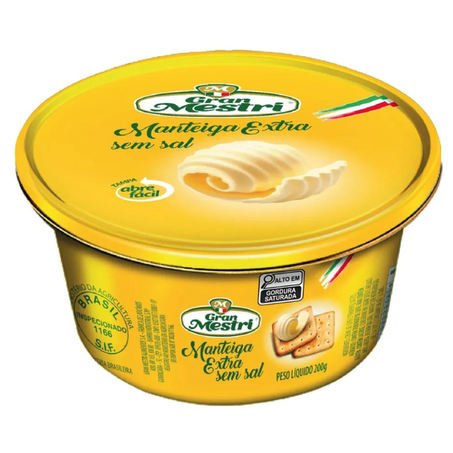 MANTEIGA GRAN MESTRI EXTRA S/SAL PT 200G