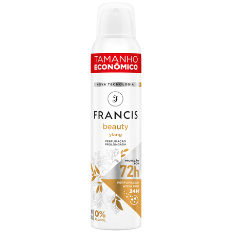 Desodorante aerosol francis 200ml fem beauty ylang