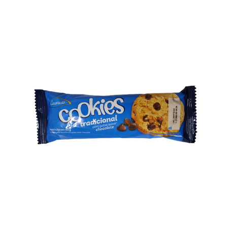BISCOITO COOKIE BAUNILHA C/GOTAS CHOC CASAREDO 60G