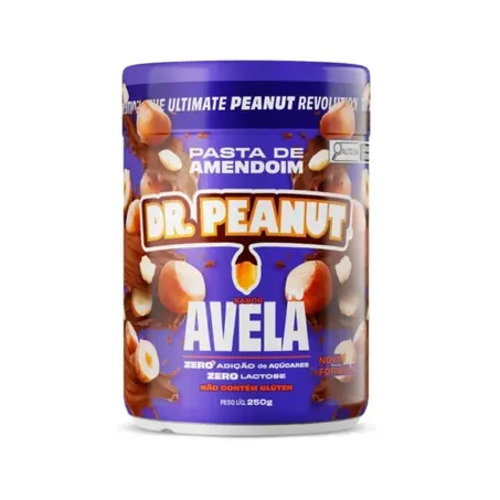 Pasta de Amendoim Dr. Peanut Avelã Zero Lactose Pote 250gr