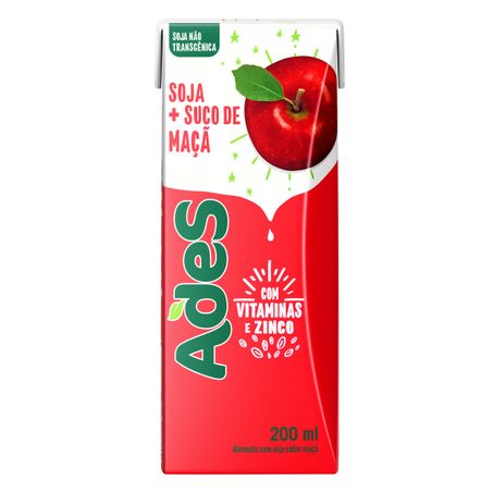 SUCO ADES MAÇÃ + SOJA 200ML