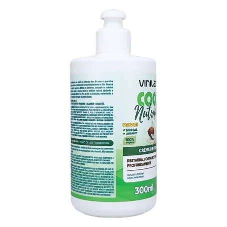 Creme de Pentear Vinilady Coco Nutrição Frasco 300ml 360-30