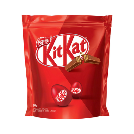 Chocolate Nestle Mini Ovos Kit Kat Pacote 90G