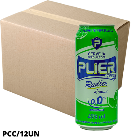 Cerveja latao 473ml plier radler lemon zero alcool pcc/12