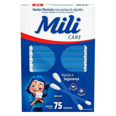 Hastes flexíveis mili c/75 un