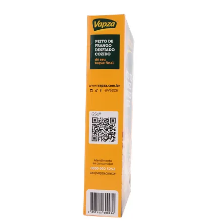 Peito de Frango Vapza Desfiado E Cozido Caixa 400G 360-28
