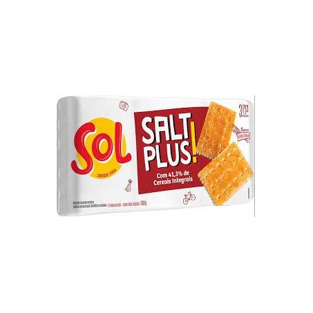 Biscoito Salt Plus Integral Pacote 360gr