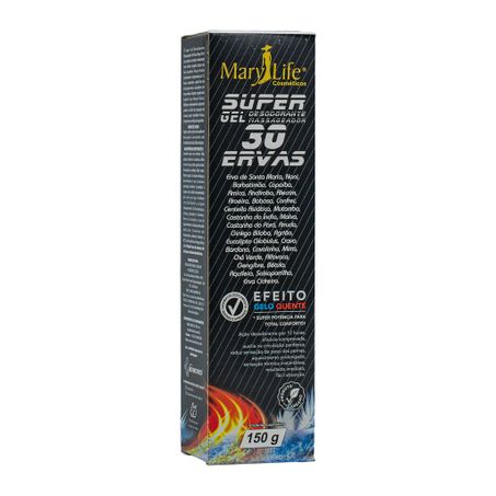 SUPER GEL MASSAGEADOR 30 ERVAS 150G MARY LIFE BIO INSTINTO
